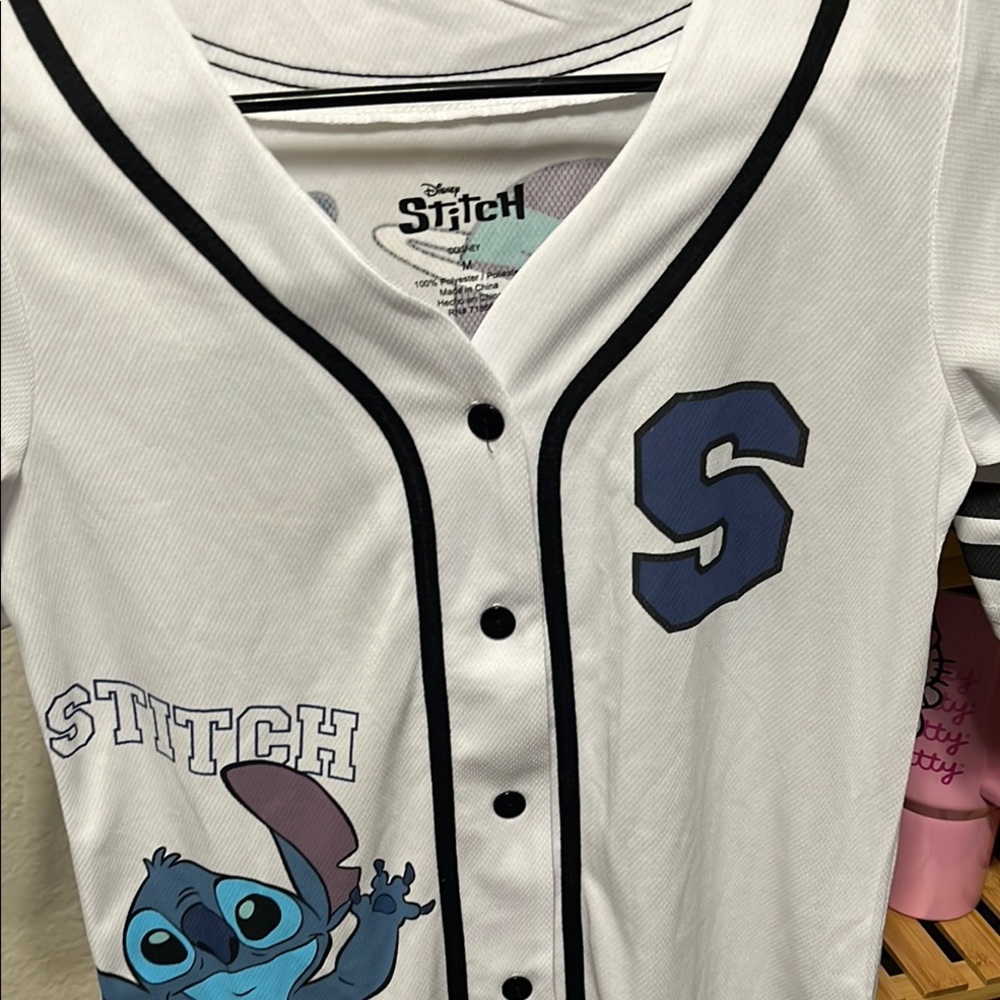 Disney White and Blue Stitch Camisole